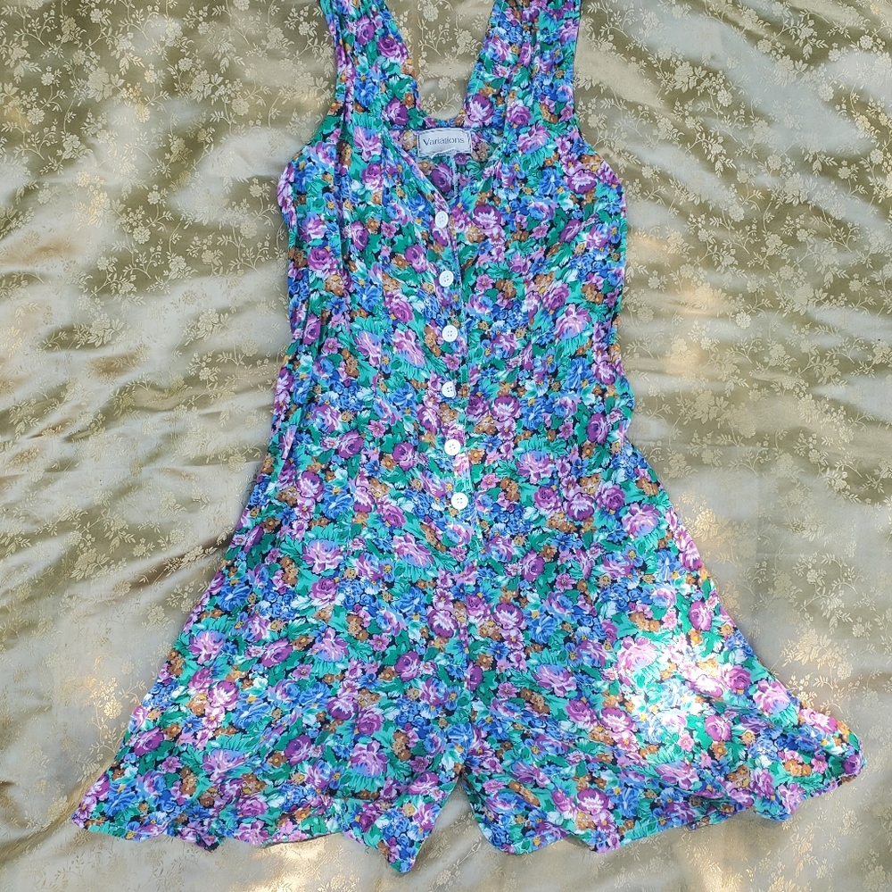 Vintage Floral Romper